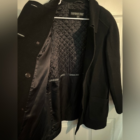 ⚪️London Fog black 70% wool jacket size 10 reg. - Picture 2 of 3